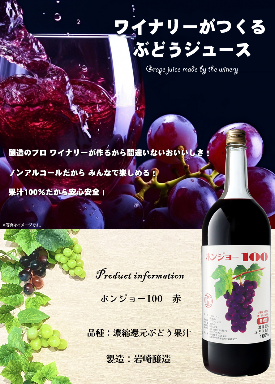 山梨ワイン 岩崎醸造 本醸ワイン ホンジョ―