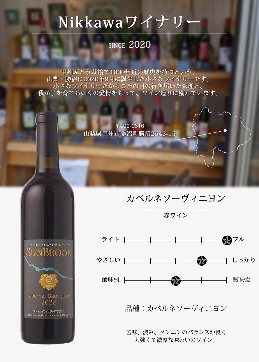 山梨ワイン Nikkawaワイナリー