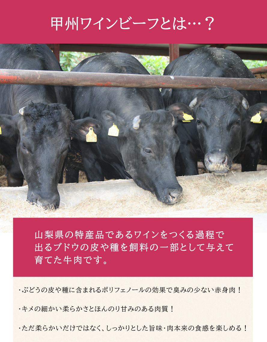 甲州ワインビーフ ブランド牛 国産肉